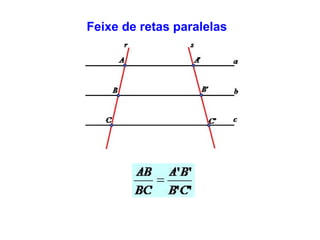 Feixe de retas paralelas
 