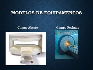 MODELOS DE EQUIPAMENTOS
Campo Aberto Campo Fechado
 