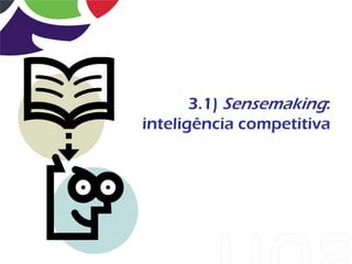 3.1) Sensemaking:
inteligência competitiva
 