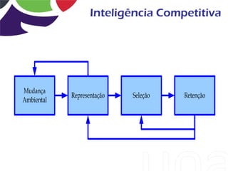 Inteligência Competitiva




Mudança
            Representação   Seleção   Retenção
Ambiental
 