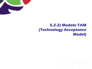 5.2.2) Modelo TAM
(Technology Acceptance
                Model)
 