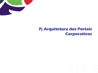 7) Arquitetura dos Portais
             Corporativos
 