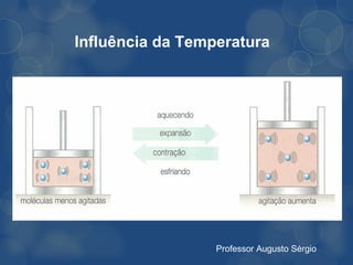 Influência da Temperatura




                  Professor Augusto Sérgio
 