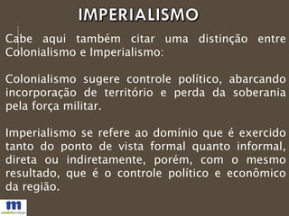 Aula sobre imperialismo | PPTX