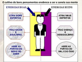 O cultivo de bons pensamentos enobrece o ser e saneia sua mente
 