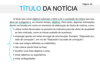 TÍTULO DA NOTÍCIA
Página 14
 