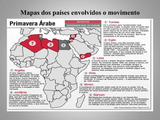 Mapas dos países envolvidos o movimento

 