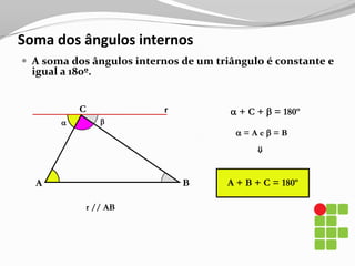 Segmentos notáveis no triângulo