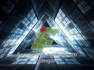 MediatrizChama-se mediatriz de um segmento AB a reta m perpendicular a AB, passando pelo seu ponto médio.mAM = BM⇒BAMA reta m é mediatriz