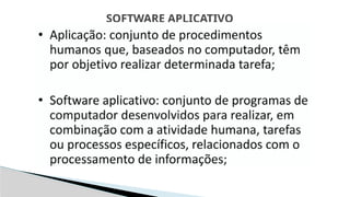 SOFTWARE APLICATIVO
 