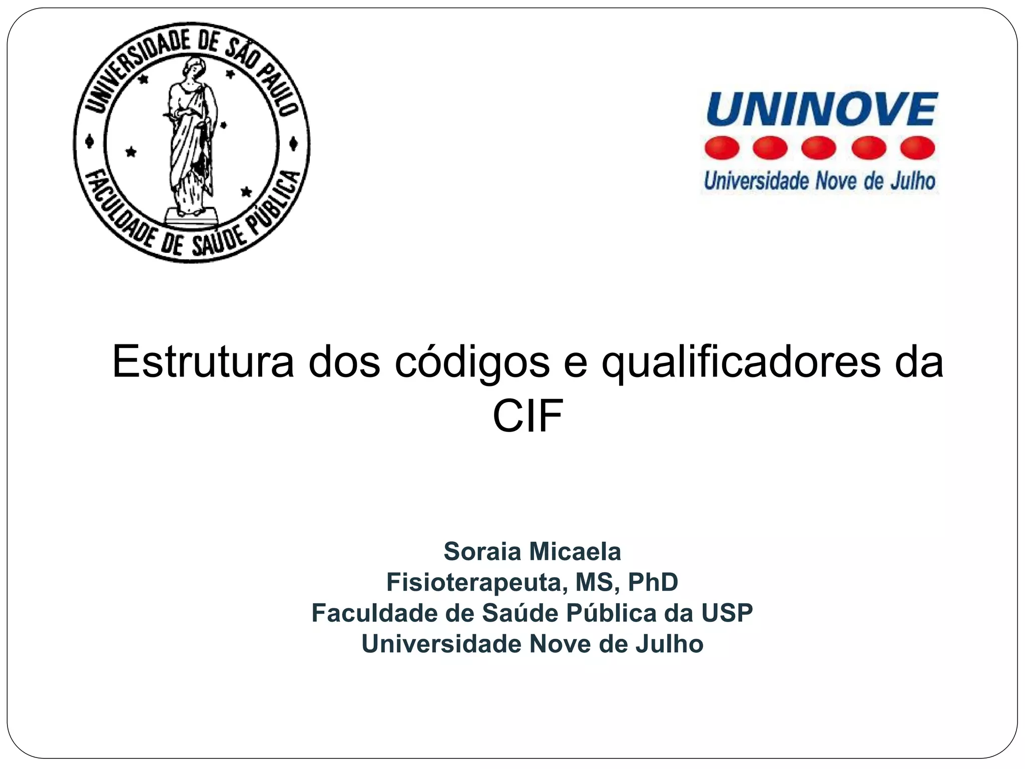 Componente Cif Estrutura dos Códigos e Qualificadores da CIF | PDF