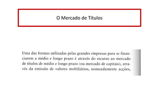 O Mercado de Títulos

 