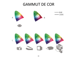 14
GAMMUT DE COR
 