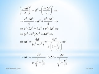 17-Jul-24
Profº Wendell Julião
2
2
/
2
2
2
2
2
2
2
2
2
2
2
2
2
2
2
2
2
2
2
2
2
2
2
2
2
2
2
1
1
2
1
4
)
(
4
4
)
(
4
4
4
2
2
c
v
t
t
c
v
c
d
t
c
v
c
d
v
c
d
t
d
t
v
c
t
v
d
t
c
t
v
d
t
c
t
v
d
t
c



















































 








 

 