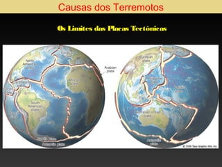 Causas dos Terremotos
Os Limites das Placas Tectônicas

 