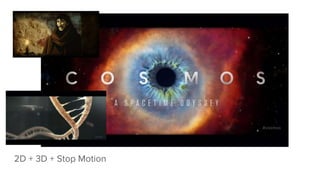 2D + 3D + Stop Motion
 