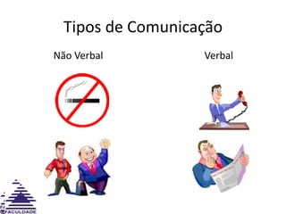 Tipos de ComunicaçãoNão Verbal                                        Verbal
