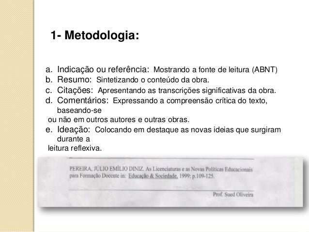 Tipos de resumos academicos Tipos de resumos academicos