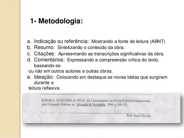 Tipos de resumos academicos