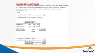 EXERCÍCIO DE PRODUTIVIDADE
 