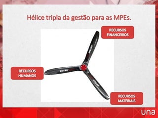 Hélice tripla da gestão para as MPEs.
 