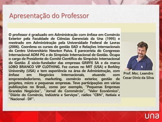 Apresentação do Professor
 