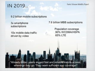 Fonte: Ericsson Mobility Report
 