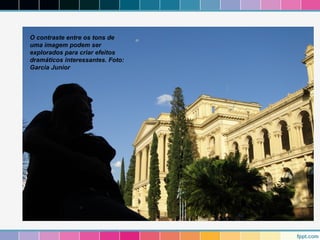 O contraste entre os tons de 
uma imagem podem ser 
explorados para criar efeitos 
dramáticos interessantes. Foto: 
Garcia Junior 
 
