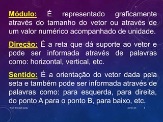 Aula_vetores.pdf aula sobre vetores dinâmica | PDF