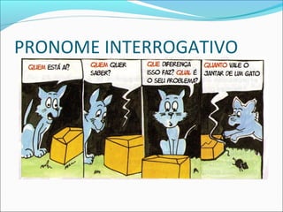 PRONOME INTERROGATIVO
 