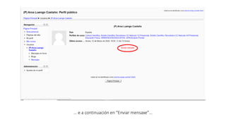 … e a continuación en “Enviar mensaxe”…
 