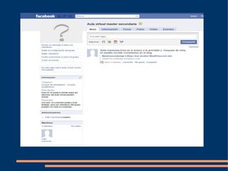 Aula virtual con facebook y wordpress