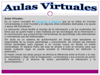 Aula virtual | PPTX