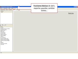 El archivo ejecutable se descarga dese Source- Forge; lo guardamos en nuestro ordenador. A continuación, ejecutamos con doble clic e instalamos el programa siguiendo los pasos del asistente. Al final nos aparecerá el icono de eXe. 
