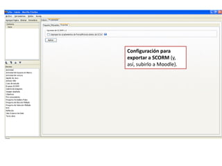 Detalles generales del proyecto: título, autor, descripción, nombre de cada nivel jerárquico. Podemos incluir también una imagen (irá a la esquina superior izquierda). La opción "Tile Backgroundimage" permite crear un friso horizontal con la repetición de la imagen escogida. 