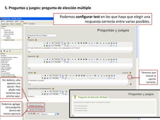 4. Actividades: reflexiónEscribimos una pregunta o afirmación. Aparecerá un botón y, al pulsar en él, el alumno verá la respuesta o reflexión. 