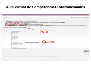Además encontramos las FAQs
y un manual sobre el
funcionamiento de Aula Virtual
y enlaces al servicio de
bibliotecas.
En el servidor multimedia podemos
colgar material audiovisual o acceder
al que ha colgado un profesor.
 