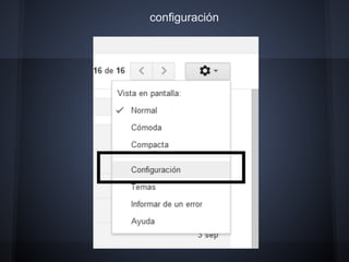 configuración
 