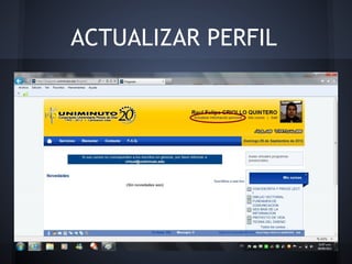 ACTUALIZAR PERFIL
 