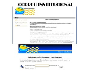 CORREO INSTITUCIONAL
 