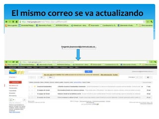 El mismo correo se va actualizando
 