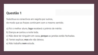 COMPREENSÃO E INTERPRETAÇÃO - LÍNGUA PORTUGUESA