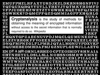 Cryptanalysis is the study of methods for
obtaining the meaning of encrypted information
without access to the secret information that is normally
required to do so. Wikipedia




                                                            2 / 54
 