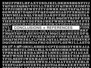 CONCLUSIONS   +   REFERENCES




                               51 / 54
 