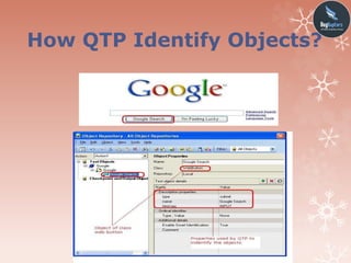 How QTP Identify Objects?
 