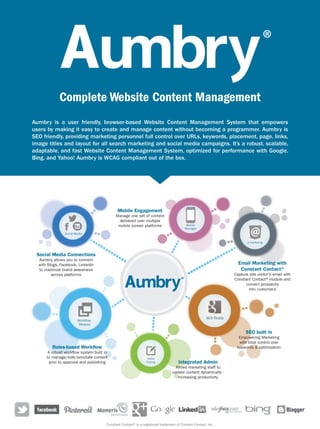 Aumbry Complete Website Content Management System