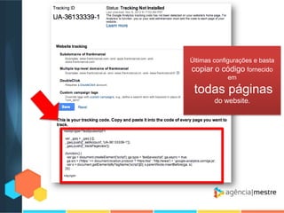 Últimas configurações e basta
copiar o código fornecido
em

todas páginas
do website.

 