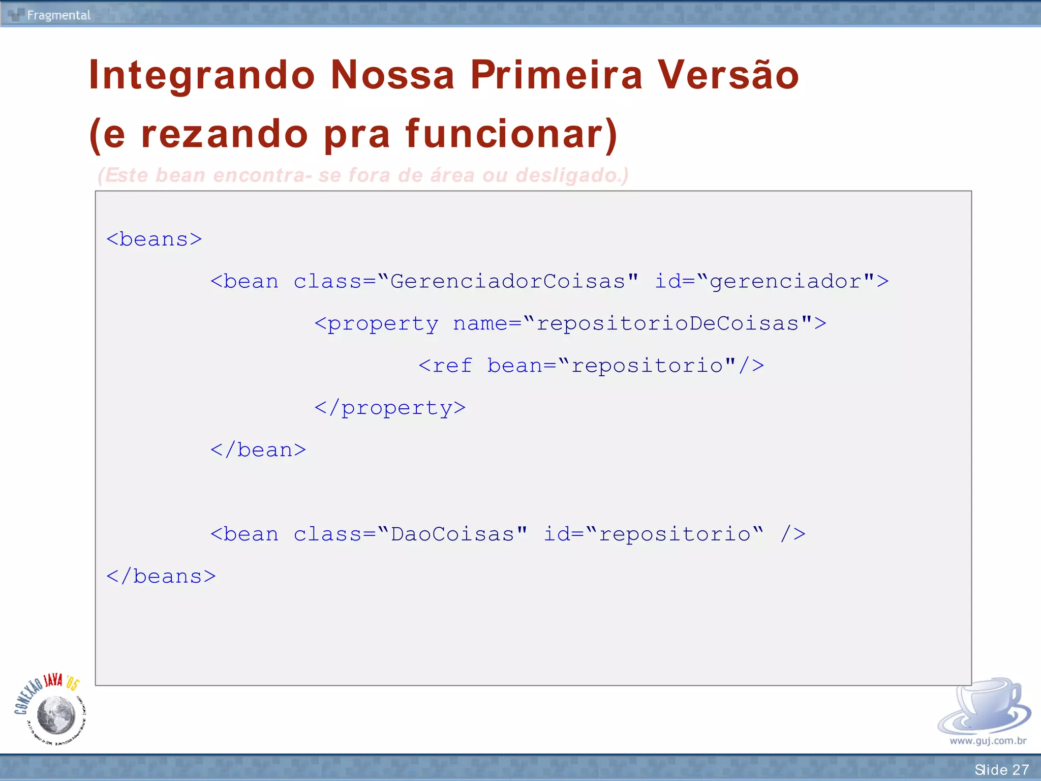 Camada de Negócios de Verdade com Spring