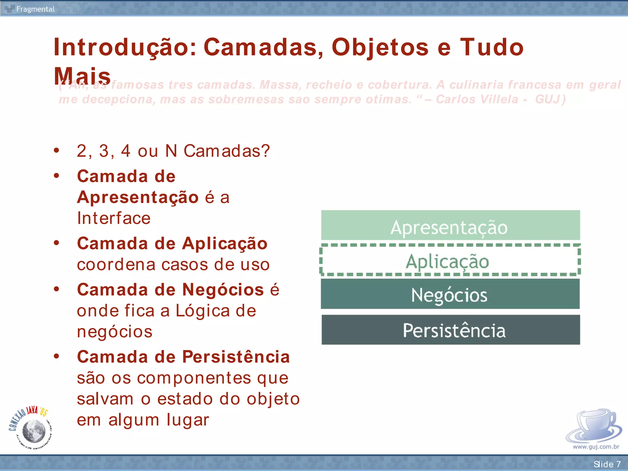 Camada de Negócios de Verdade com Spring