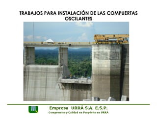 TRABAJOS PARA INSTALACIÓN DE LAS COMPUERTAS 
OSCILANTES 
 